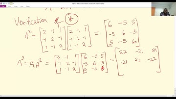 The Cayley   Hamilton Theorem    Part 1