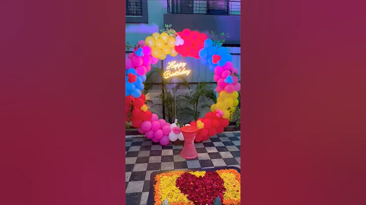 DIY BALLOON GARLAND Easy Balloon decoration tutorial Birthday Party decor #balloondecoration