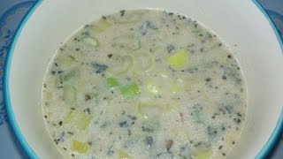 طريقة عمل شوربة الذره والبصل الاخضر مفيده و مغذيه للجسم