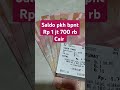 Saldo pkh bpnt cair Rp 1.700 rb #pkhbpnt #bansos #pkh #bpnt #infobansosbpntpkh #kemensos #bantuan