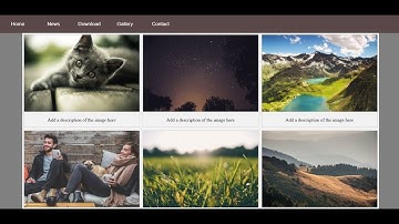 How to create the responsive image gallery using Html and CSS | Beginners Guide (2020)