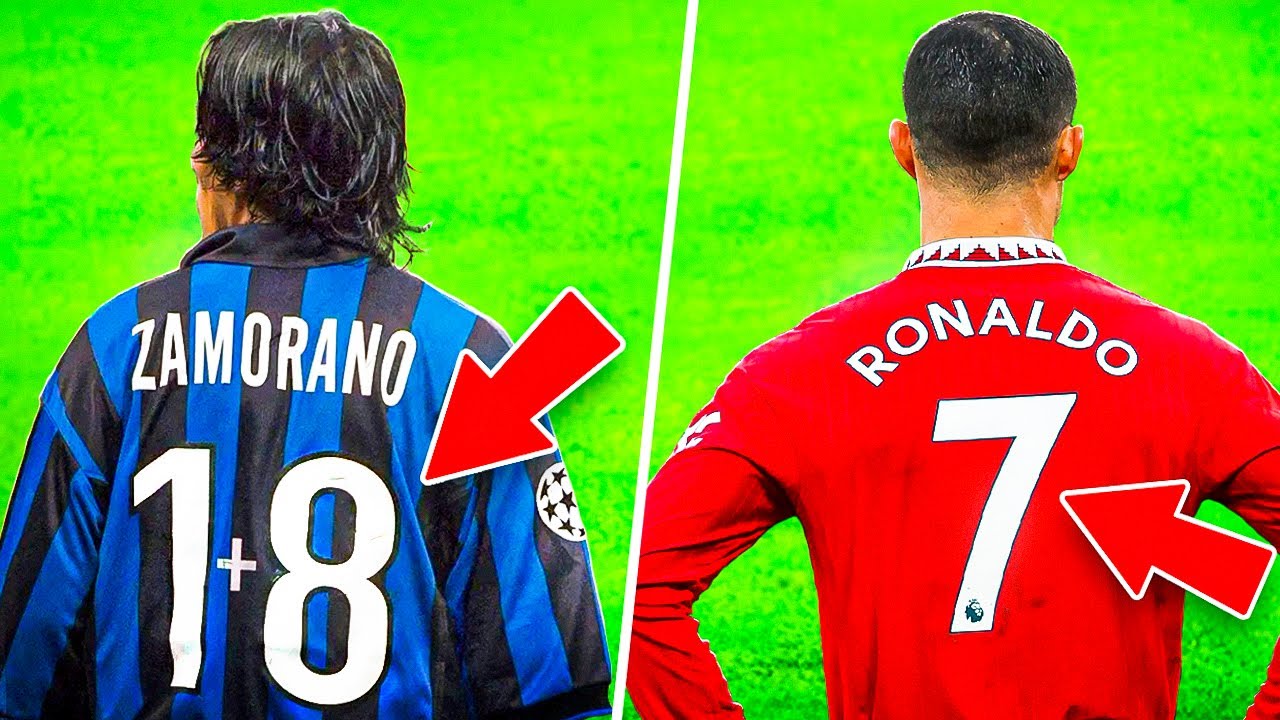 10 Weirdest SHIRT Numbers In Football History - YouTube