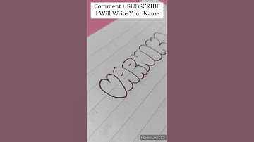 How To Write Bubble Letters | Subscriber Name Request #shorts