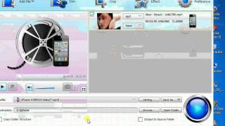 Converting Videos for Iphone in full screen using bigasoft iphone video converter.
