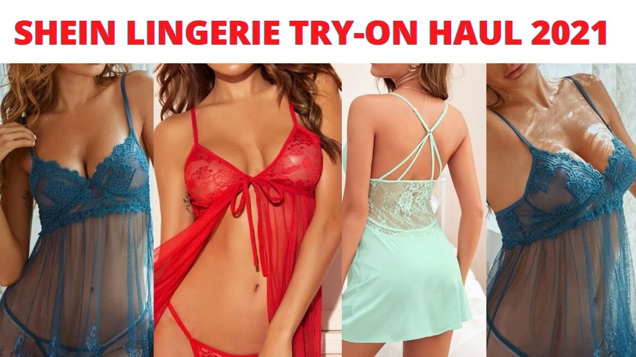 shein lingerie try on haul, shein sexy lingerie tryon haul, sexy linger...