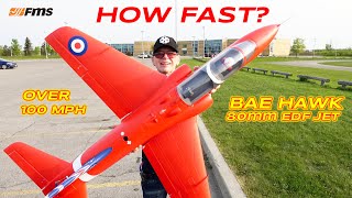 : HOW FAST is the FMS BAE Hawk 80mm EDF Jet?