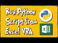 Run Python Script from Excel VBA