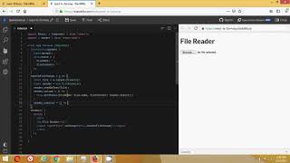 Read file content from file input - React JS