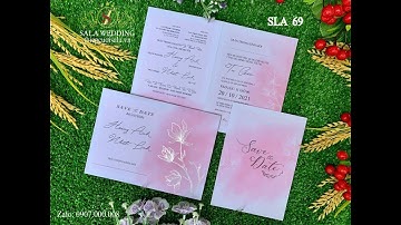 Thiệp cưới giá rẻ SLA69 - THIỆP CƯƠI SALA HCM