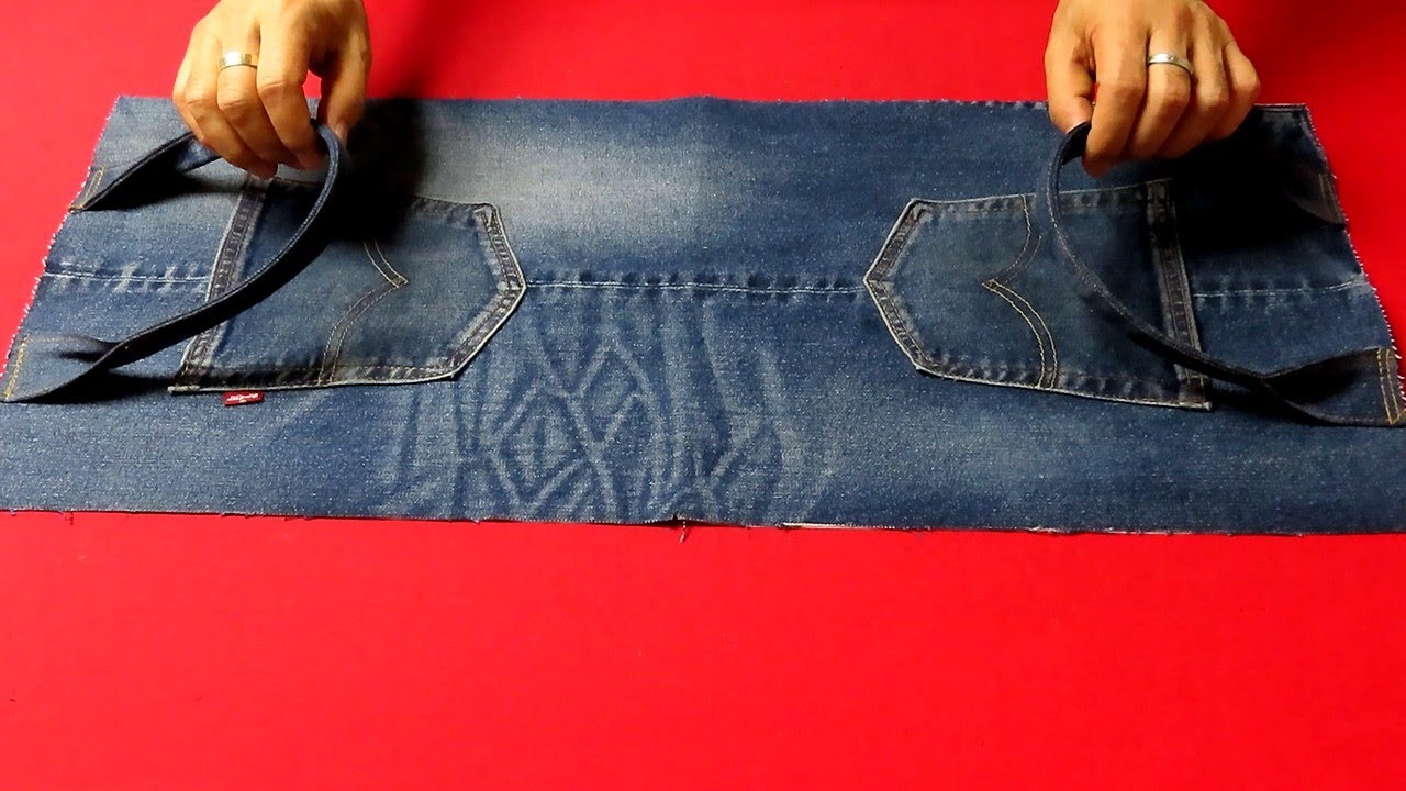 DIY"옆 주머니"가 있는 토트백 만들기 어렵지 않아요!/side pocket tote bag/old jeans