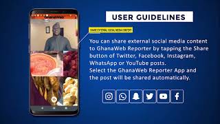 GhanaWeb Reporter User Guide screenshot 4