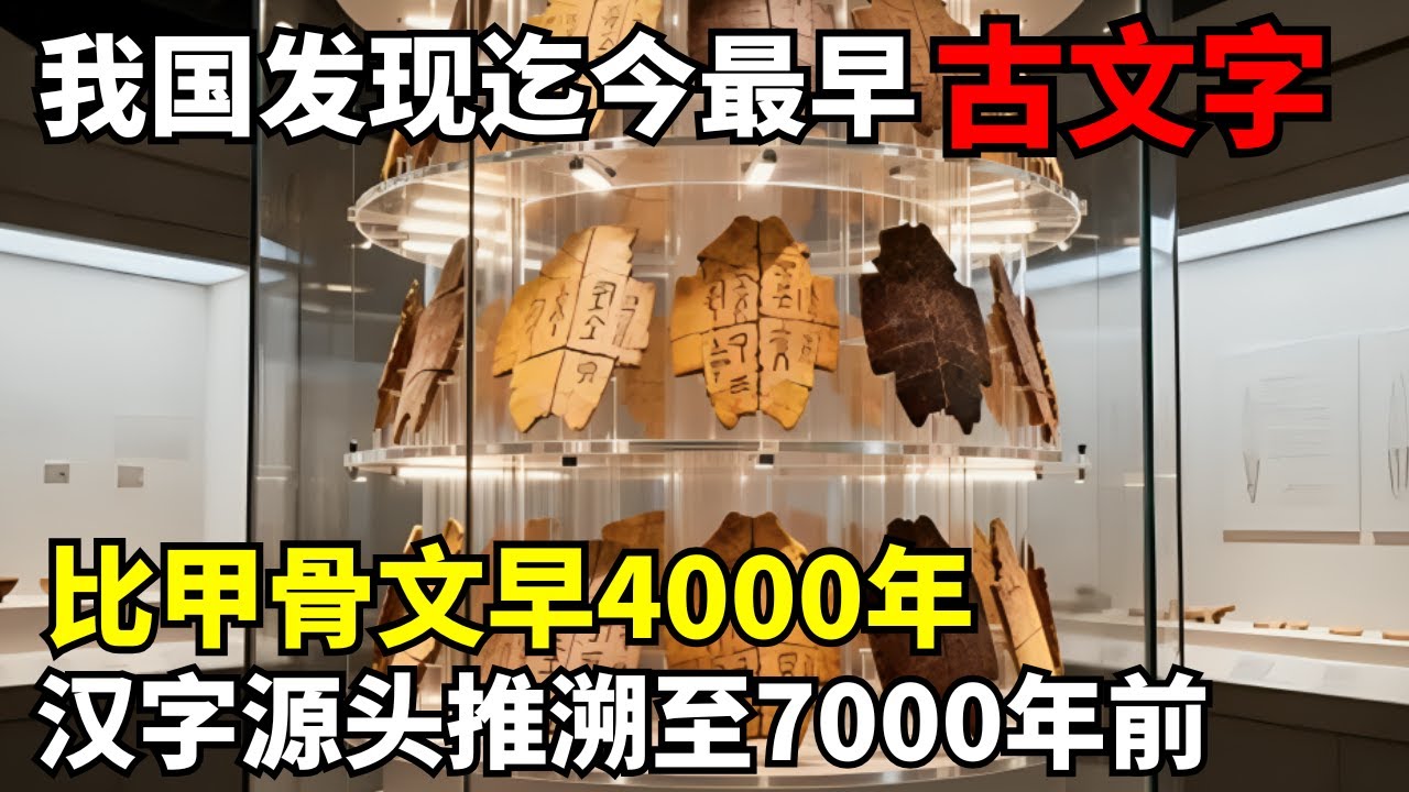 考古发现中国迄今最早文字, 鉴定后证实比甲骨文还早4000年, 汉字源头证实起源于7000年前｜考古解密
