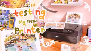 Testing out my new printer Canon PIXMA PRO-200 | First impressions