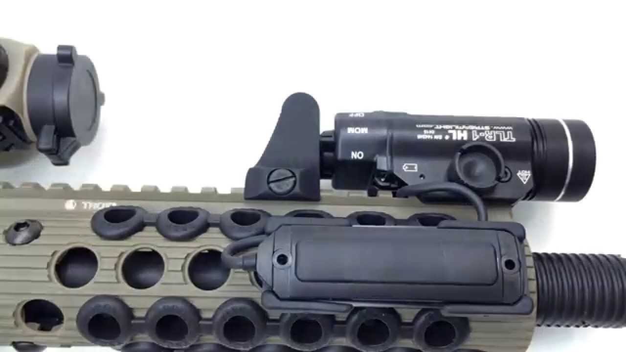 Streamlight TLR-1 HL Long Gun Kit - Installation on a AR15 - YouTube