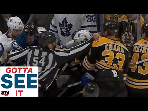 GOTTA SEE IT: Zdeno Chara Drills John Tavares With Sucker Punch During Game 7 Scrum