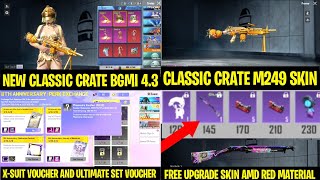 Next Clic Crate Update M249 Coming In Clic Crate X-Suit Perk Exchange Voucher Bgmi