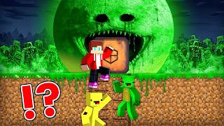 Poison Moon Wakes Up Vs Doomsday Bunker In Minecraft - Maizen Jj And Mikey