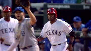 KC@TEX: DeShields hits triple to left-center