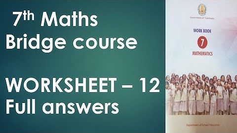 7th bridge course maths worksheet 12 full answers Hiba maths