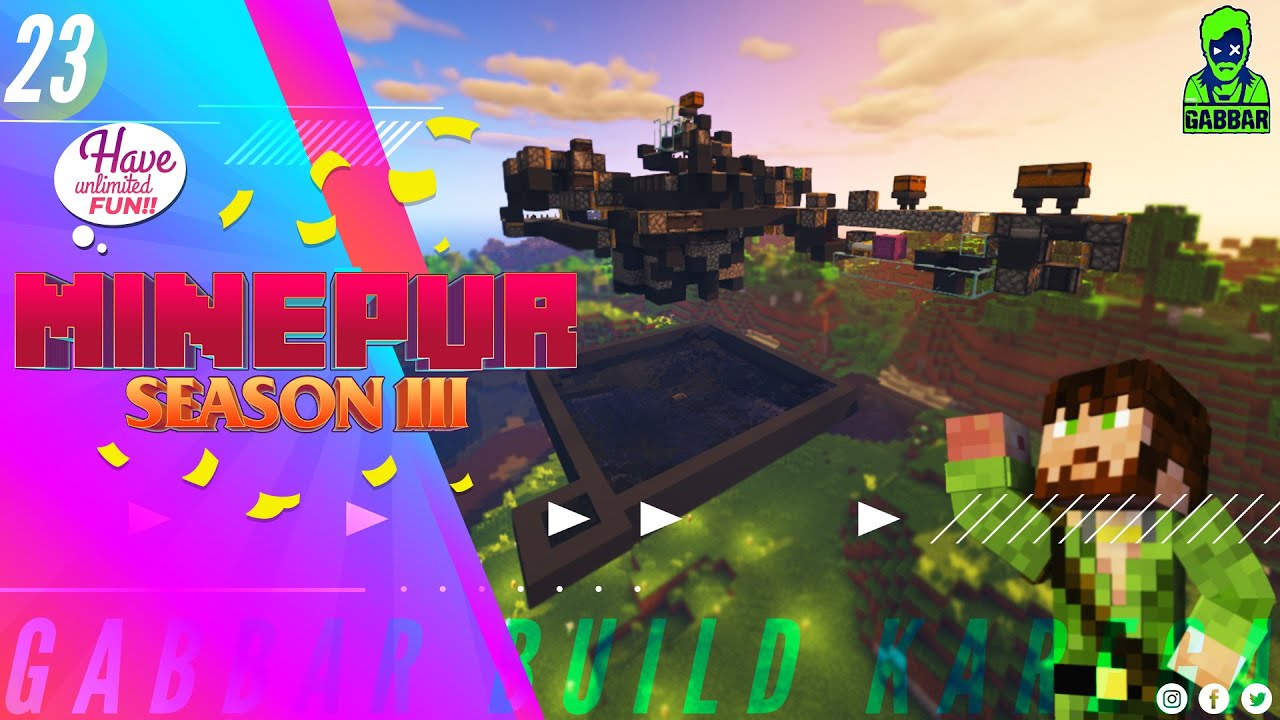 Minepur Season 3 || 23 ||Concrete Farm With Pro Gabbar in (हिंदी)