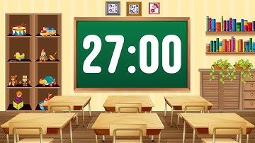 27 Minute Timer with Fun Playful Kids Music Instrumental Countdown