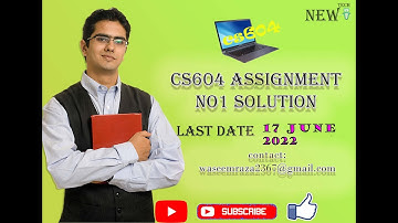 cs604 assignment no 1 solution june 2022 (with code file 100% accurate)complete assignmet cs604