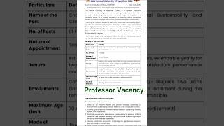 #professor vacancy ....@NutanGyaan