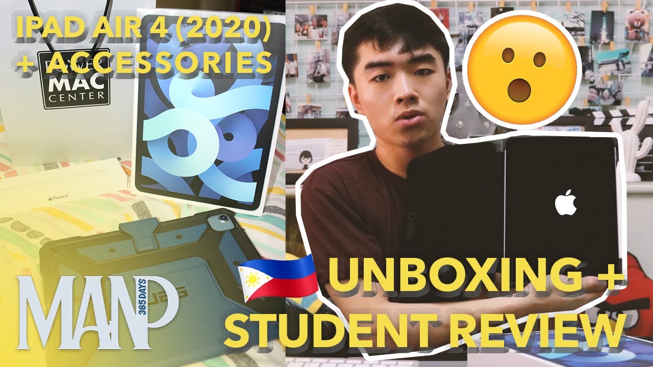 💙 iPAD AIR 4 2020 UNBOXING + STUDENT REVIEW (Philippines - ENG) ✨ || 