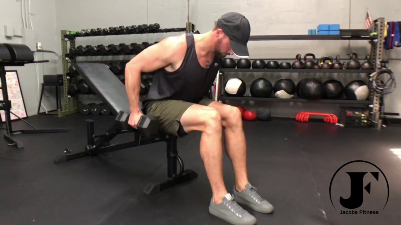 Seated Bent Over Dumbbell Low Row - YouTube