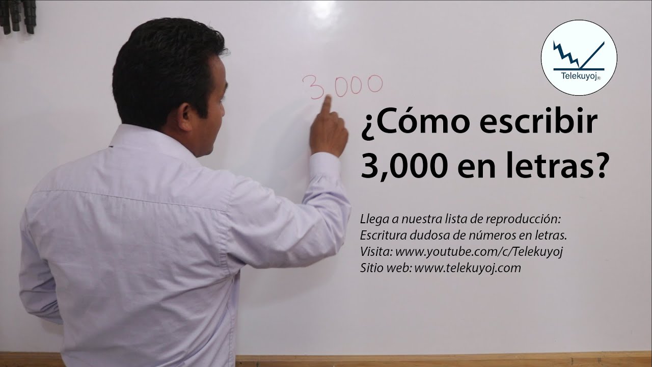 Cómo se escribe 3000 - YouTube