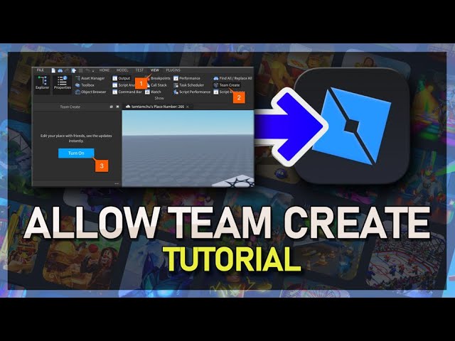 Roblox Studio How to Enable Team Create, Build Games with Your Friends in  2021! 