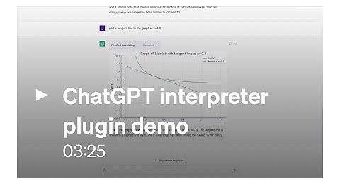 ChatGPT Code Interpreter AI Plugin Demo