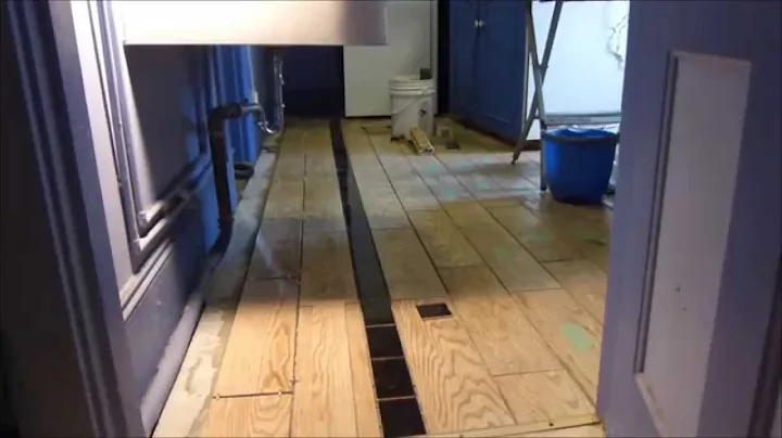 Tiling a Floor with Home Depot "Wooden" Ceramic Tiles