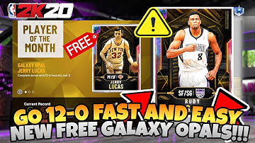 NBA2k20 - HOW TO GO 12-0 FAST AND EASY! NEW 12-0 REWARD CARDS!| AedanSplash