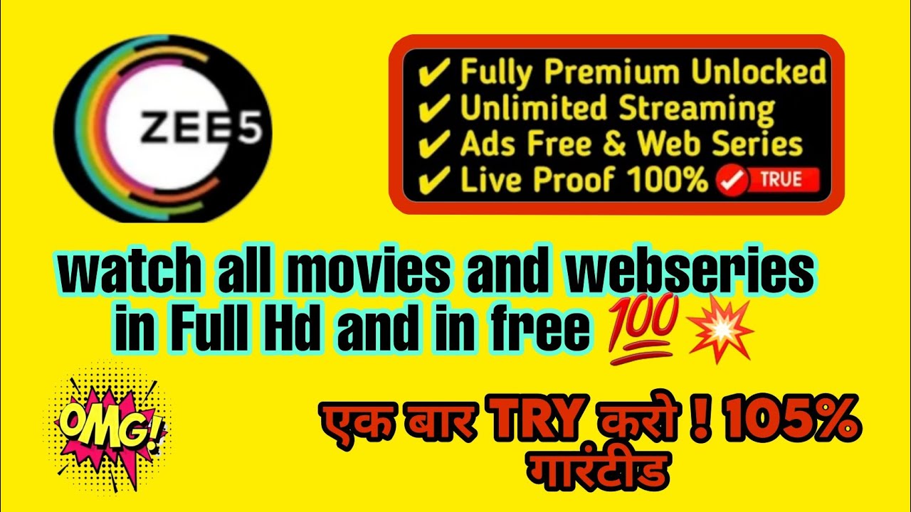how to zee5 movies and webseries for free zee5 alternative apps