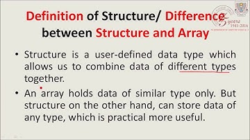 Introduction to Structures in C Language -  PG DEPT. of CS & IT - Doaba College Jalandhar