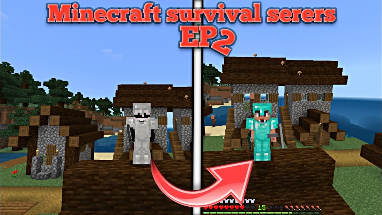 I get diamond armour in Minecraft survival serers Ep2 - YouTube