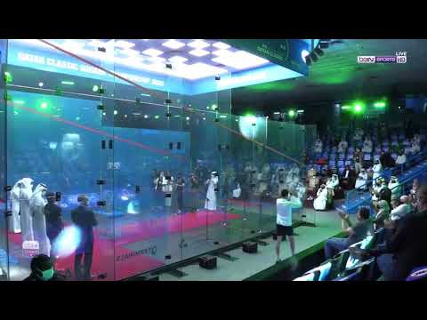 تتويج المصري علي فرج بلقب بطولة قطر كلاسيك للإسكواش للمرة الثانية على التوالي