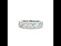 Video: 925 Sterling Silver Cz Ring Band S5-S9
