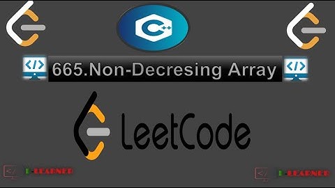 665. Non-decreasing Array  || Leetcode || Competitive programmer