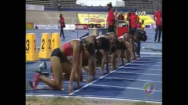 286 Megan Simmonds wins 100m Hurdles Final   Jamai...