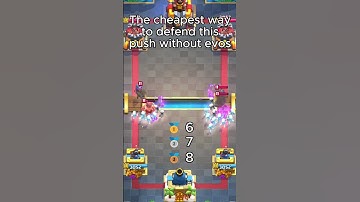 The cheapest way to defend this push without evos🤩 #clashroyale #supercell #gaming #strategy #elixir