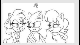 Amy and Sally kissed Sonic gif