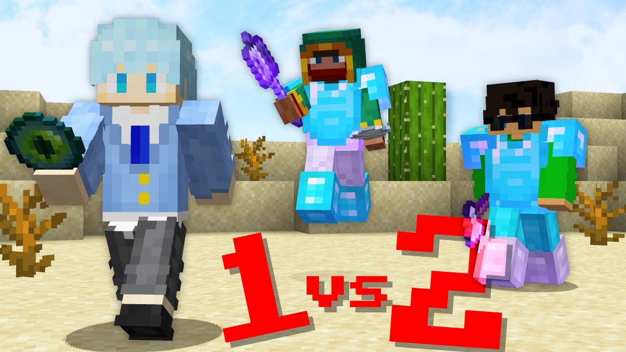 【マイクラ】エンドラ討伐を目指す逃走者 VS 討伐を阻止する2人のハンター （マンハント）