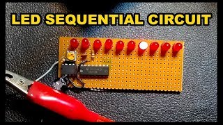 10 LED Sequential Circuit