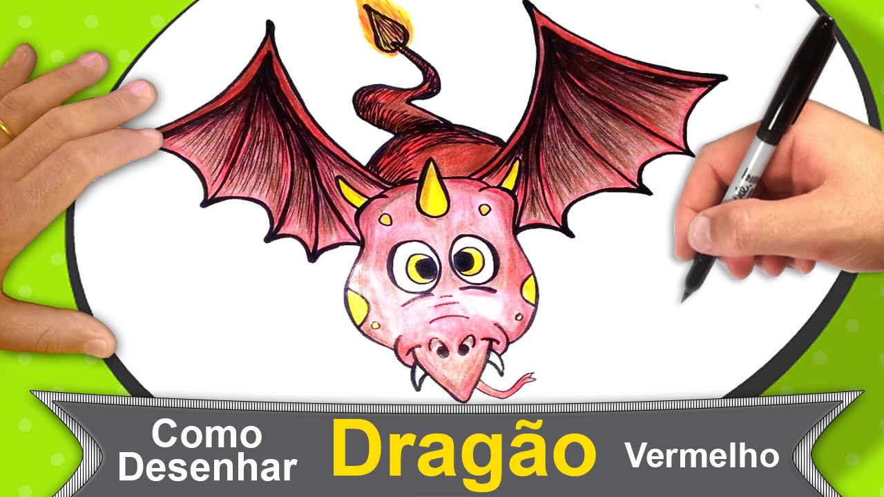 Como Desenhar Dragão Vermelho