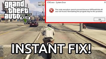 GTA 5 DLL was not found error GUARANTEED FIX!