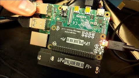 Testing Raspberry Pi 4 powered from the LiFePO4wered/Pi+
