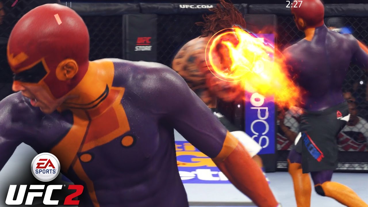 dat boi fifa Captain Falcon Suplex Knockout! MEAN 3 Piece Sat Him Down! EA Sports UFC 2 Ultimate Team Gameplay