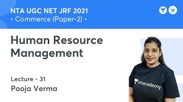 20 Best MCQs of Human Resource Management | Commerce | NTA UGC NET JRF 2021 | by Pooja Verma